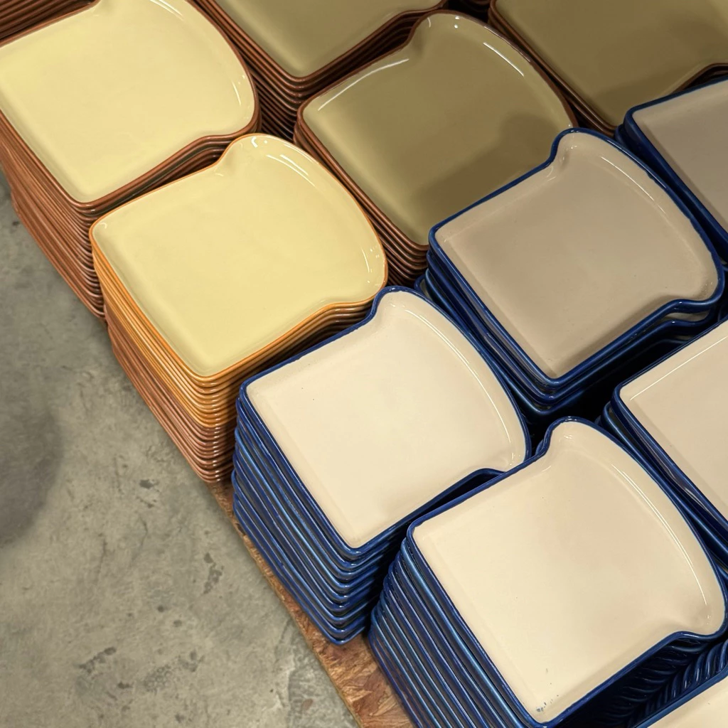 bread plate จานขนมปัง จานคาเฟ่ 6นิ้ว มีให้เลือกหลายสี