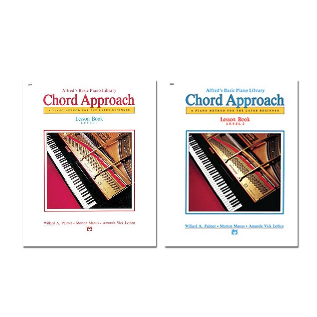 หนังสือดนตรี Basic Piano Library Chord Approach Lesson Book 1,2