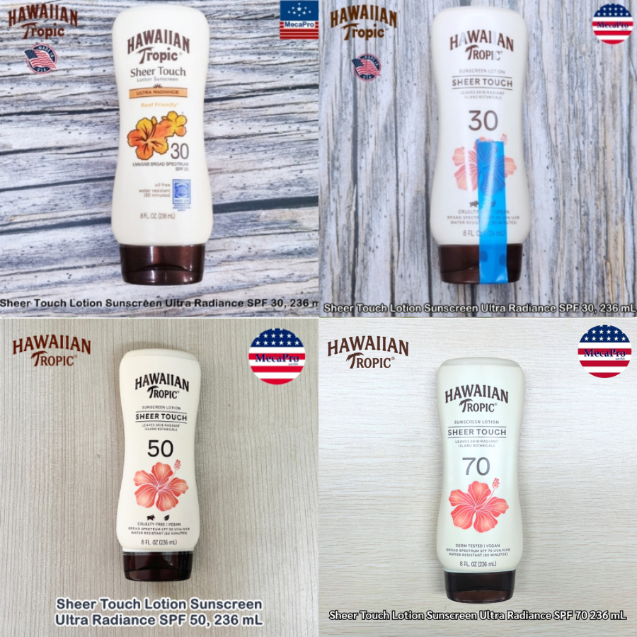 Hawaiian Tropic® Sheer Touch Lotion Sunscreen Ultra Radiance โลชั่นกันแดด สำหรับผิวกาย