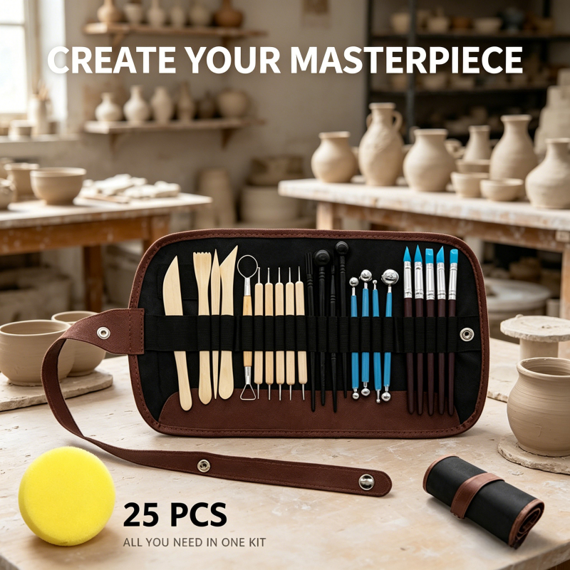 Rex TT 【โล๊ะสต็อก พร้อมส่ง】wเครื่องมือปั้น Clay Sculpting Wax Carving Pottery DIY Tools Shapers Polymer Modeling