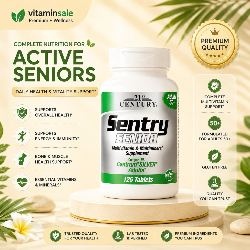 21st Century Senior Multivitamin 50+ 125 เม็ด วิตามินรวมสำหรับวัยผู้ใหญ่