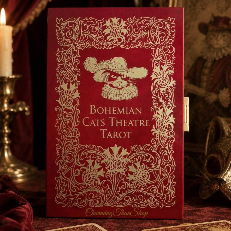 ไพ่ทาโรต์ ไพ่ยิปซี ไพ่ออราเคิล TAROT ORACLE CARDS : BOHEMIAN CATS THEATRE TAROT ของใหม่ ของแท้ 100%
