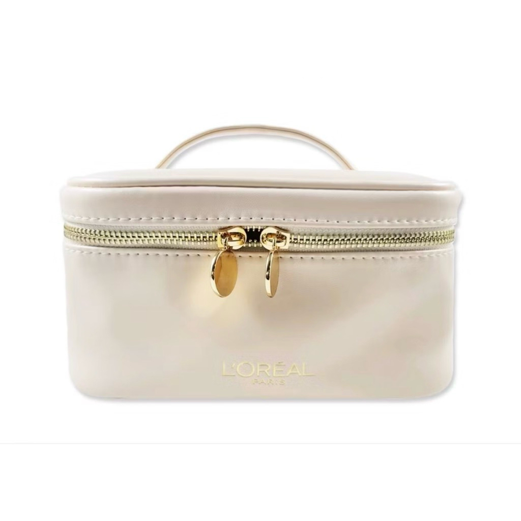 กระเป๋าเครื่องสำอาง Beige cosmetic bag