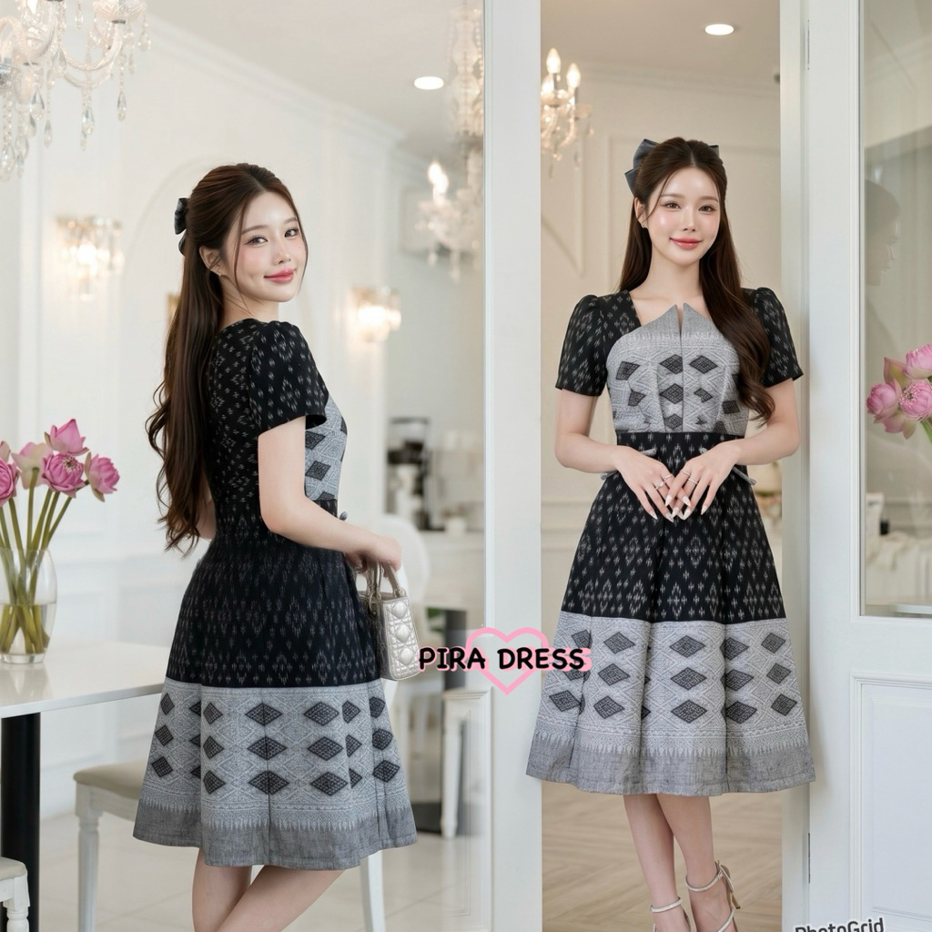 PIRA DRESS เดรสผ้าฝ้าย รุ่นใหม่ ดีไซน์น่ารัก