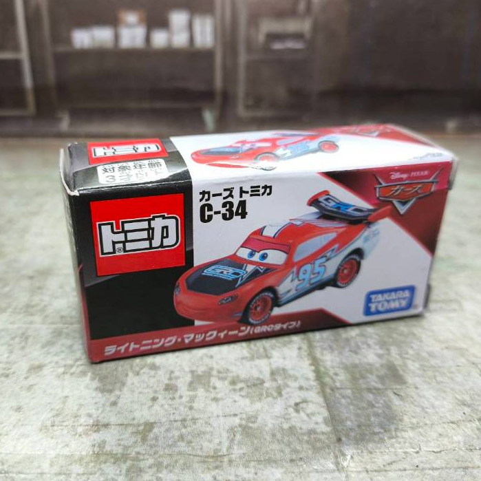 รถเหล็กโมเดล Takara Tomy Disney Cars Tomica C-34 Lightning McQueen (GRC Type)