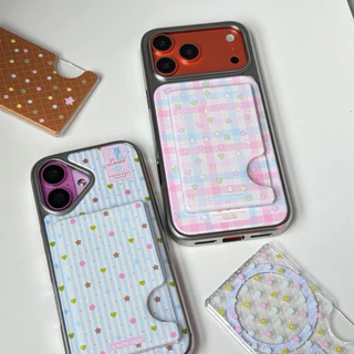 Magnetic Card Holder กล่องแปะหลังเคสแม่เหล็กที่ใส่บัตร บัตรรถไฟฟ้า - SM,PLS! (แถมวงแม่เหล็ก)