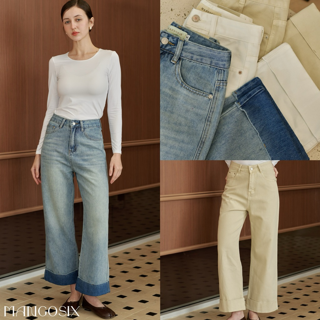 กางเกงยีนส์พับขา รุ่น Ciela jeans (P98)