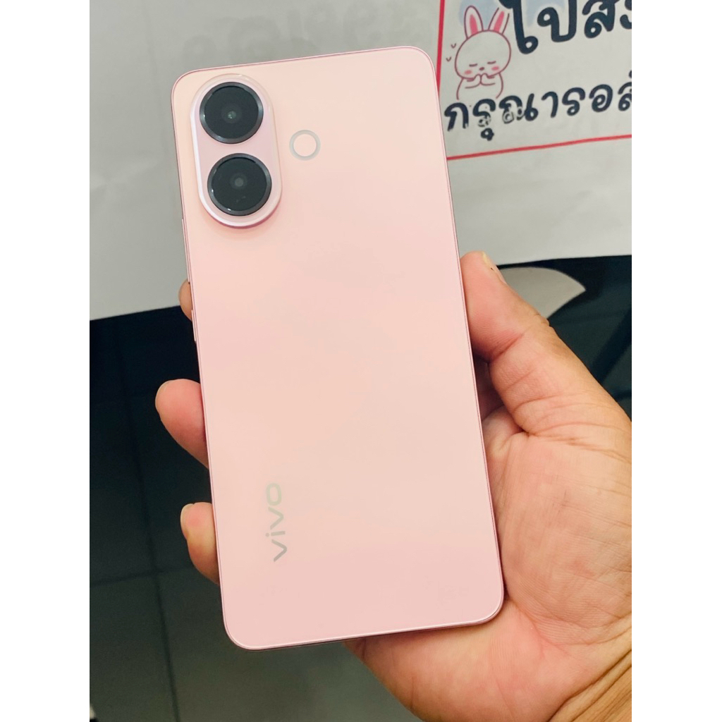 Vivo V60 Lite 5G สีชมพู มือสอง สภาพใหม่มากๆ 99.99% แรม8+8GB รอม256GB ประกันเหลือ 7 เดือน ไม่ติดรายเด