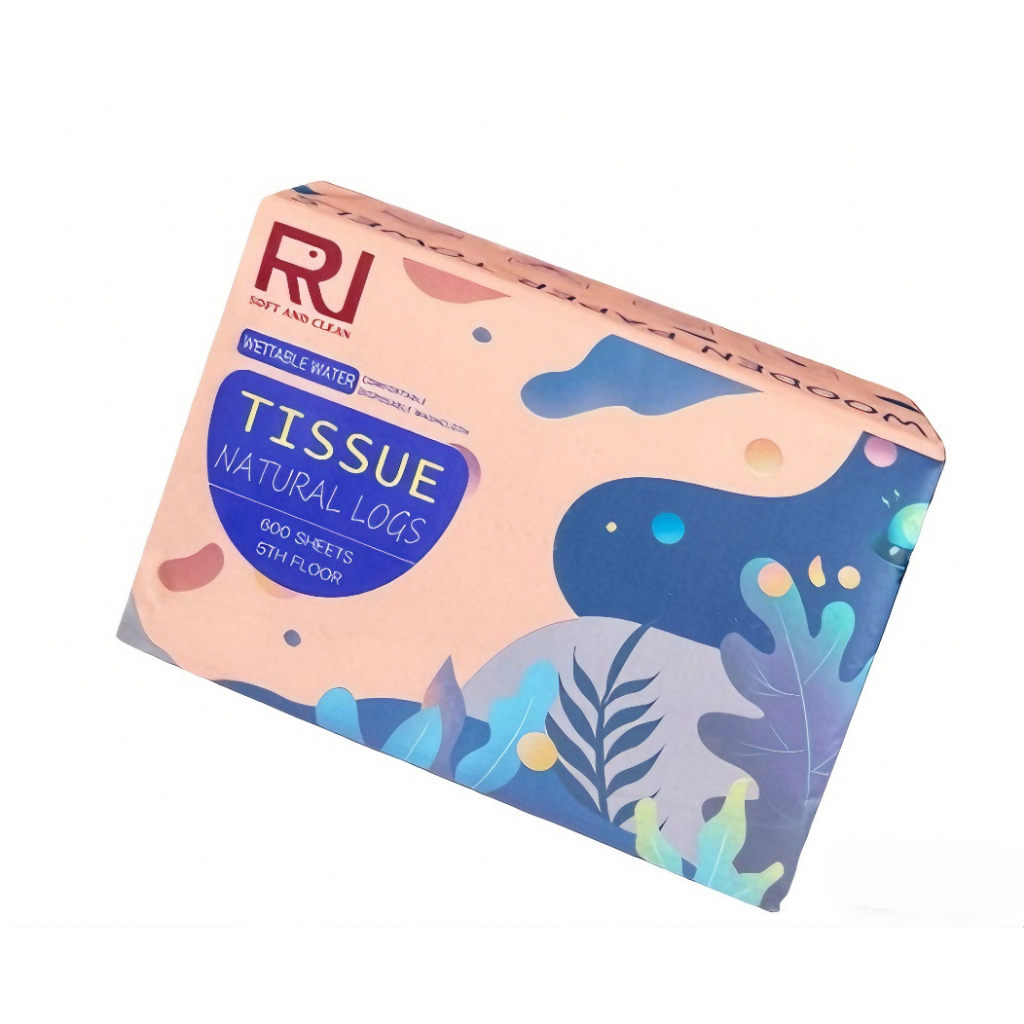 กระดาษเนื้อเยื่อบริสุทธิ์ กระดาษทิชชู่ กระดาษชำระ Air Cushion Soft Tissue ทิชชู่ หนา 5 ชั้น 120 แผ่น