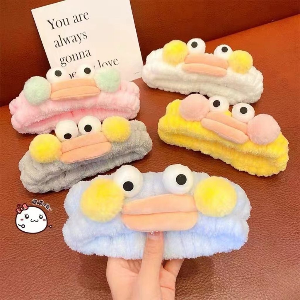 ที่คาดผมผู้หญิง ดีไซน์ตุ๊กตาหมี สีชมพูหวานแหววน่ารัก สไตล์ เกาหลี วัสดุผ้ากำมะหยี่ เหมาะสำหรับผู้หญิง