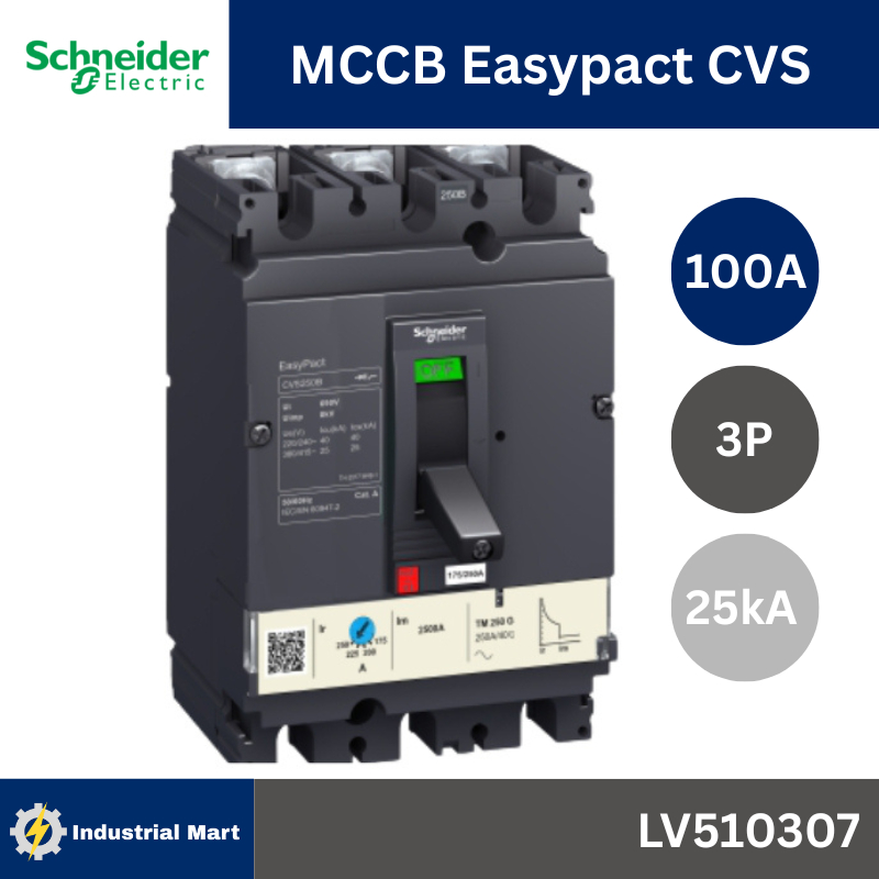Schneider Electric LV510307 EasyPact CVS (3P) เบรกเกอร์ 3P 100A 25kA