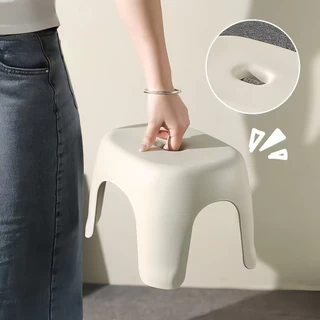【เพิ่มความหนา】stool สตูลห้องน้ําสตูลรองเท้าสตูลพลาสติกในครัวเรือนหนา ม้านั่งเล็กตกปลาสตูลเด็กสตูลต่ํา