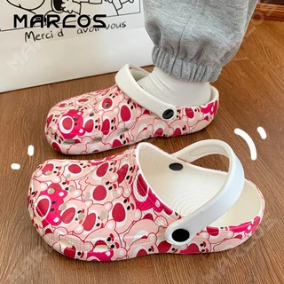 MARCOS รองเท้าแตะรูสุภาพสตรีกันลื่นกันน้ําสไตล์ใหม่ อุปกรณ์เสริม ทําเองสบาย สดชื่น ระบายอากาศได้ดี#08