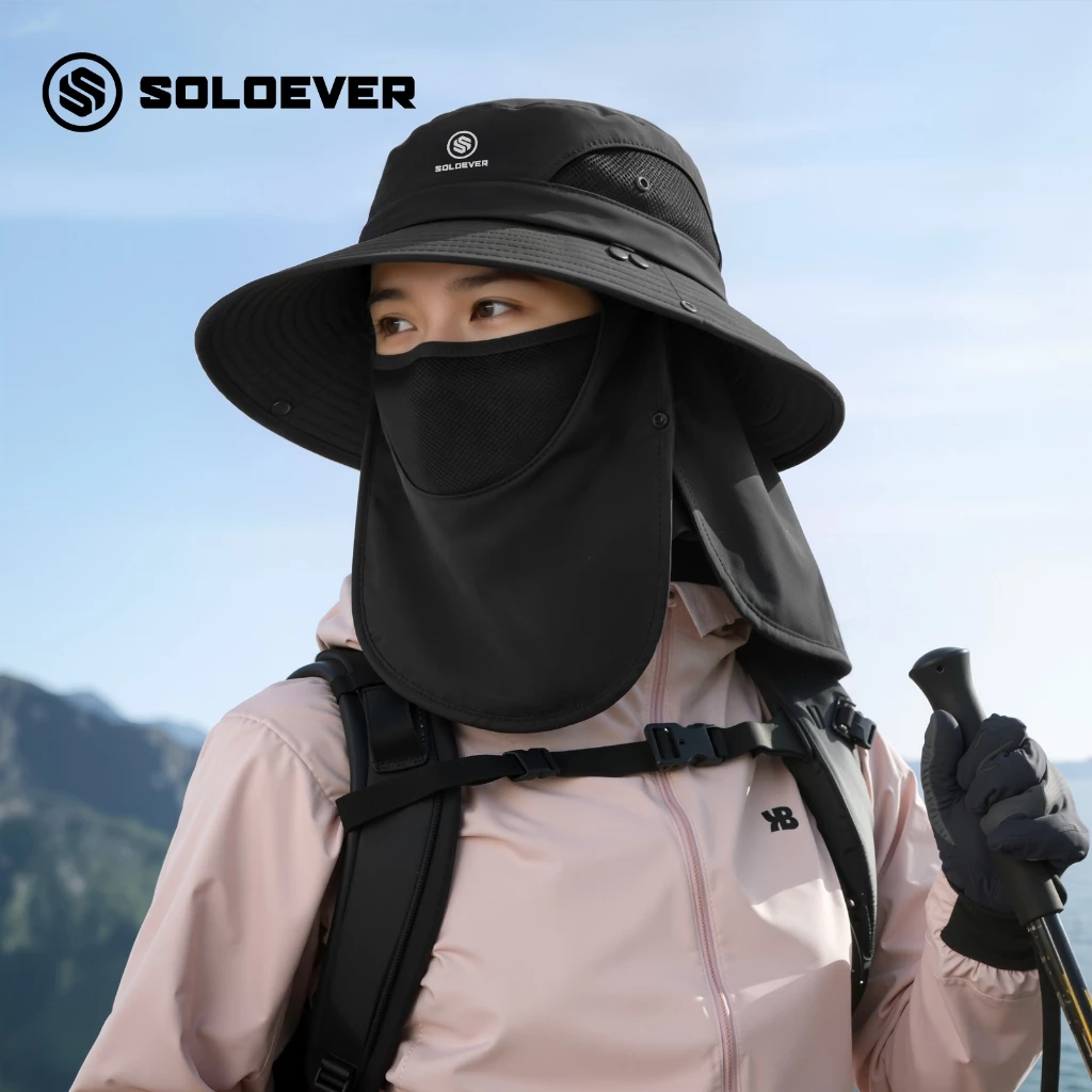 SOLOEVER หมวกตกปลา UPF50 กันแดดกันลม thumbnail 10