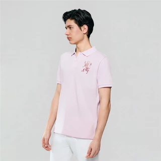 GIORDANO เสื้อโปโลผู้ชาย Men's Slim 3D Lion Polo 01016222