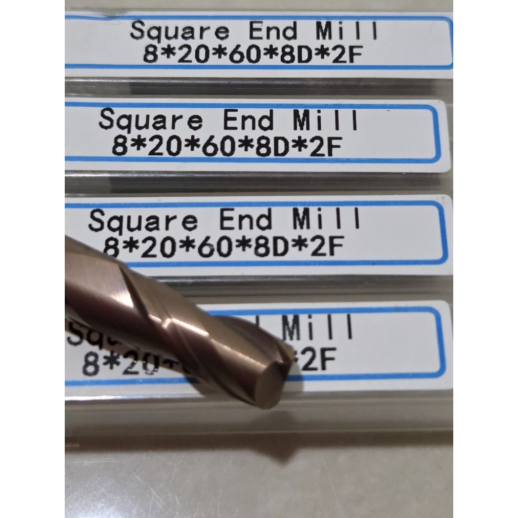 Carbide Endmill Square D8 L 60 2ฟัน(D8) 58 HRC ราคา 395บาท