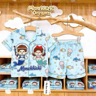 ชุดนอนเด็ก คอลใหม่มายบู ลายการ์ตูน น่ารักมาก แขนสั้น-ขาสั้น
