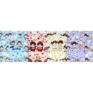 ชุดนอนเด็ก คอลใหม่มายบู ลายการ์ตูน น่ารักมาก แขนสั้น-ขาสั้น