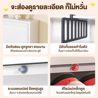 ตู้รองเท้า ตู้รองเท้าเหล็ก บางเฉียบ 12.2ซม กันฝุ่น ะกันสนิม ไม่ใช้พื้นที่ แข็งแรง ใช้ได้ทั้งในบ้านและนอกบ้าน
