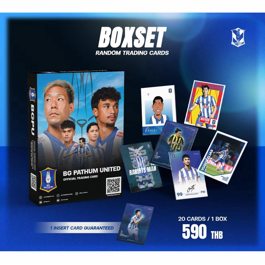การ์ดฟุตบอลไทย บีจี BGPU Trading cards Leg2 ราคาถูก Shopee Lazada