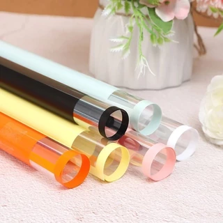 20PCS Flower Wrapping Paper กระดาษห่อดอกไม้กันน้ำ ขอบสีใส สำหรับห่อช่อดอกไม้ ของขวัญ งานจัดดอกไม้