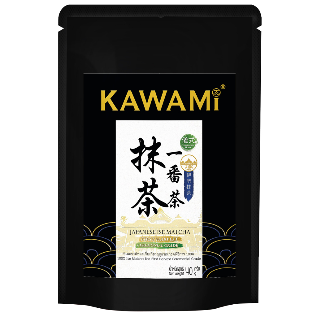 Kawami Ise Matcha Powder 100% 40g มัทฉะ 100% เกรดพิธีการ นำเข้าจากประเทศญี่ปุ่น
