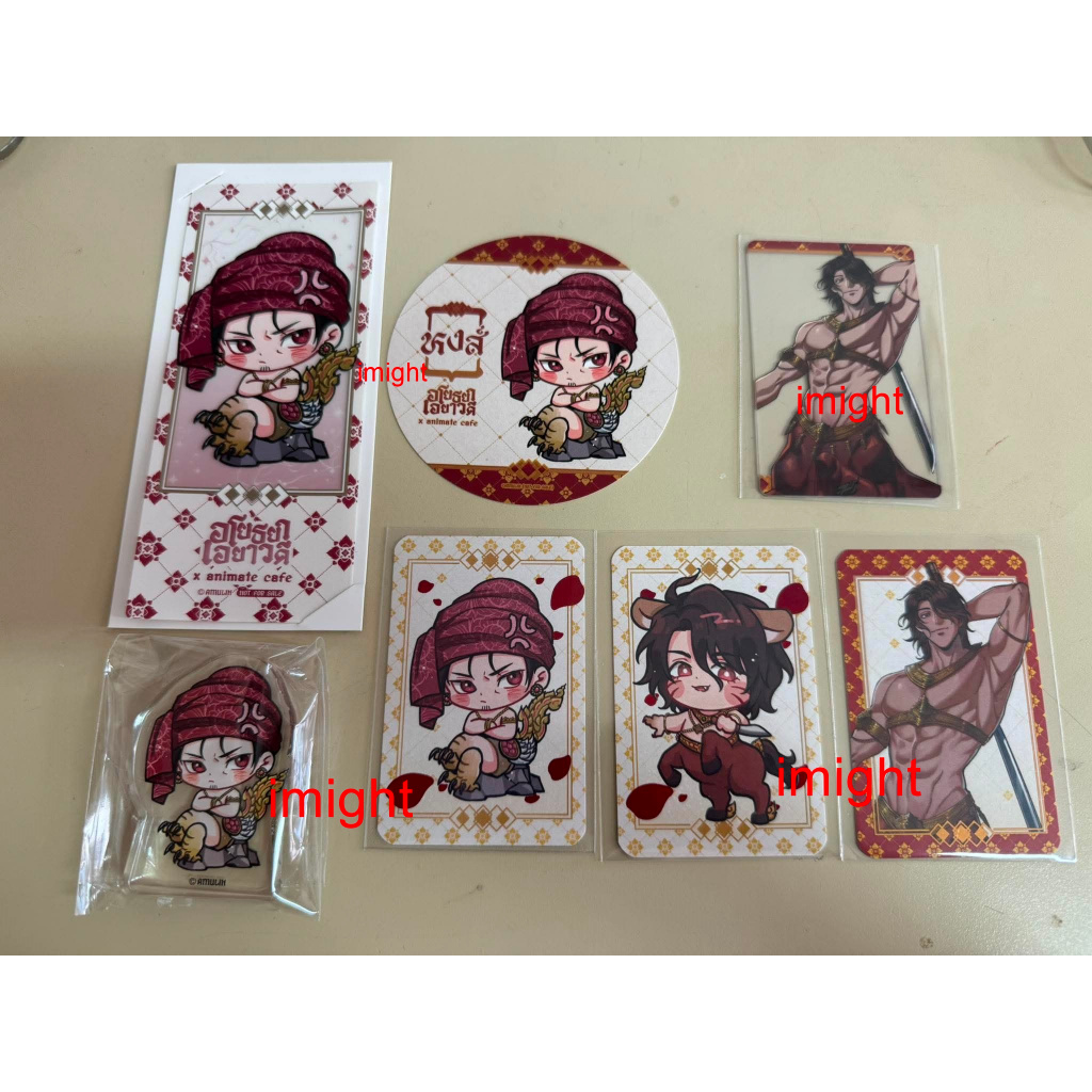 อโยธยาเอยาวดี x animate JMA cafe Bangkok : การ์ด สติ๊กเกอร์ มินิเจ้าพ่อ พี่เพร็ช โปสเตอร์เจ้าพี่