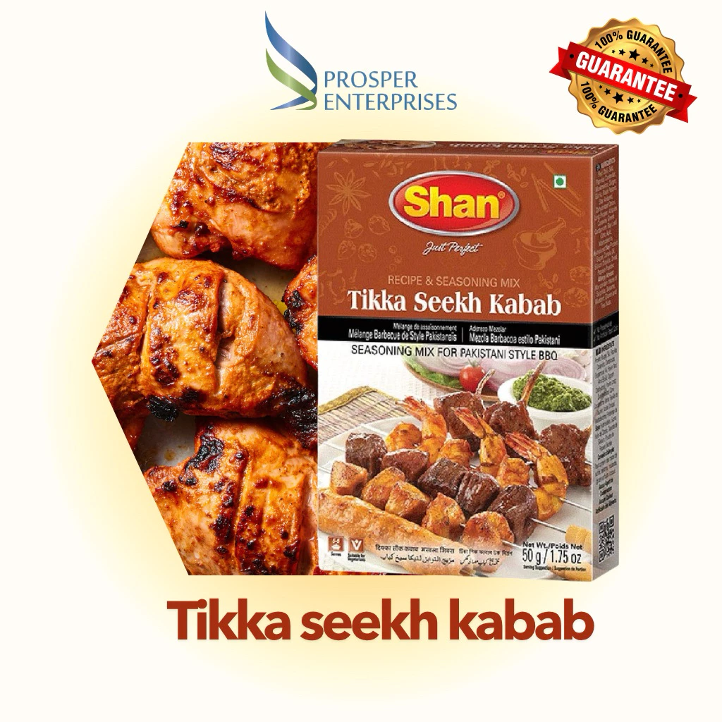 Shan Tikka Seekh Kabab Masala 50 gเครื่องเทศหมักเคบับอินเดีย/ปากีสถาน ฮาลาลง
