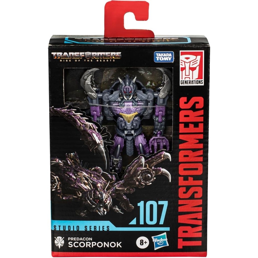 Transformers Toys Studio Series Deluxe Rise of The Beasts 107 Predacon Scorponok