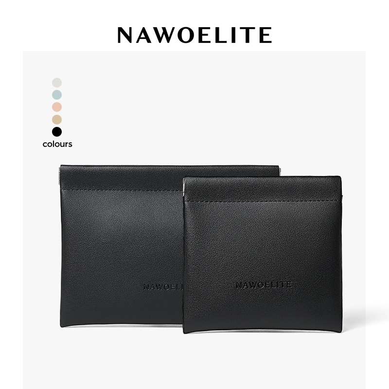 NAWOELITE Women's Wallets กระเป๋าใส่เหรียญ/บัตรการ์ด มินิมอล ขนาดพกพา Lucia Mini Pouch card wallet 5 สีให้เลือก