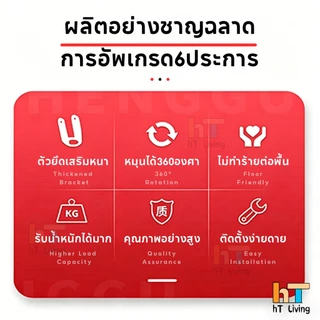 ลูกล้อ PU สีแดง 1.5นิ้ว 2นิ้ว ล้อรถเข็น ลูกล้อชั้นวางของ ล้อตาย หมุนได้ง่าย ล็อกได้ ยืดหยุ่น ราบรื่น