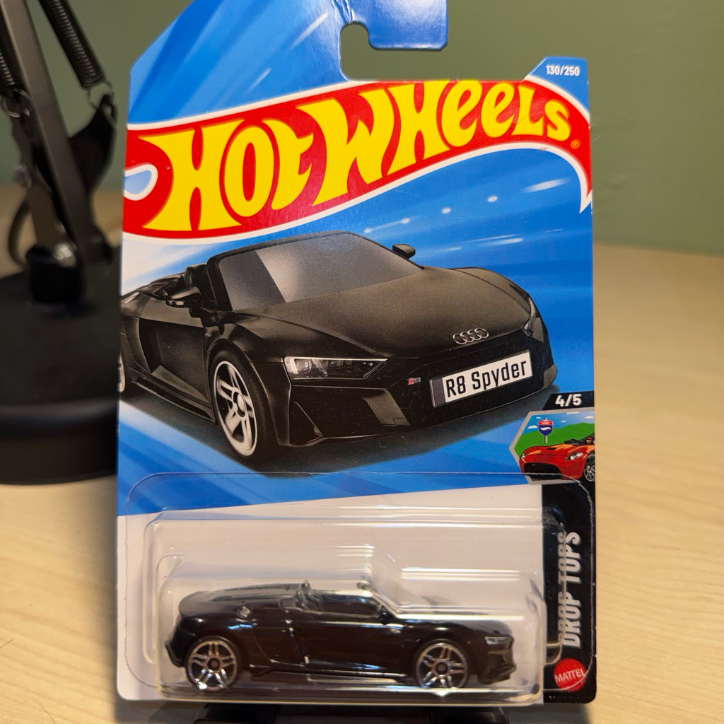 Hot wheels 2019 Audi R8 Spyder (Black)