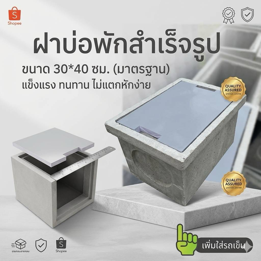ฝาบ่อพักสีเทาอ่อน สั่งขนาดได้ เจาะรูวงกลมได้ เจาะสี่เหลี่ยมได้ สนใจติดต่อข้อความ ขนาดเบา รับน้ำหนักได้มาก