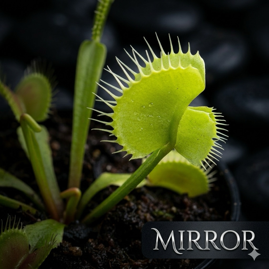 กาบหอยแครงกลายพันธุ์สองหัว หายาก Venus Flytrap Miror