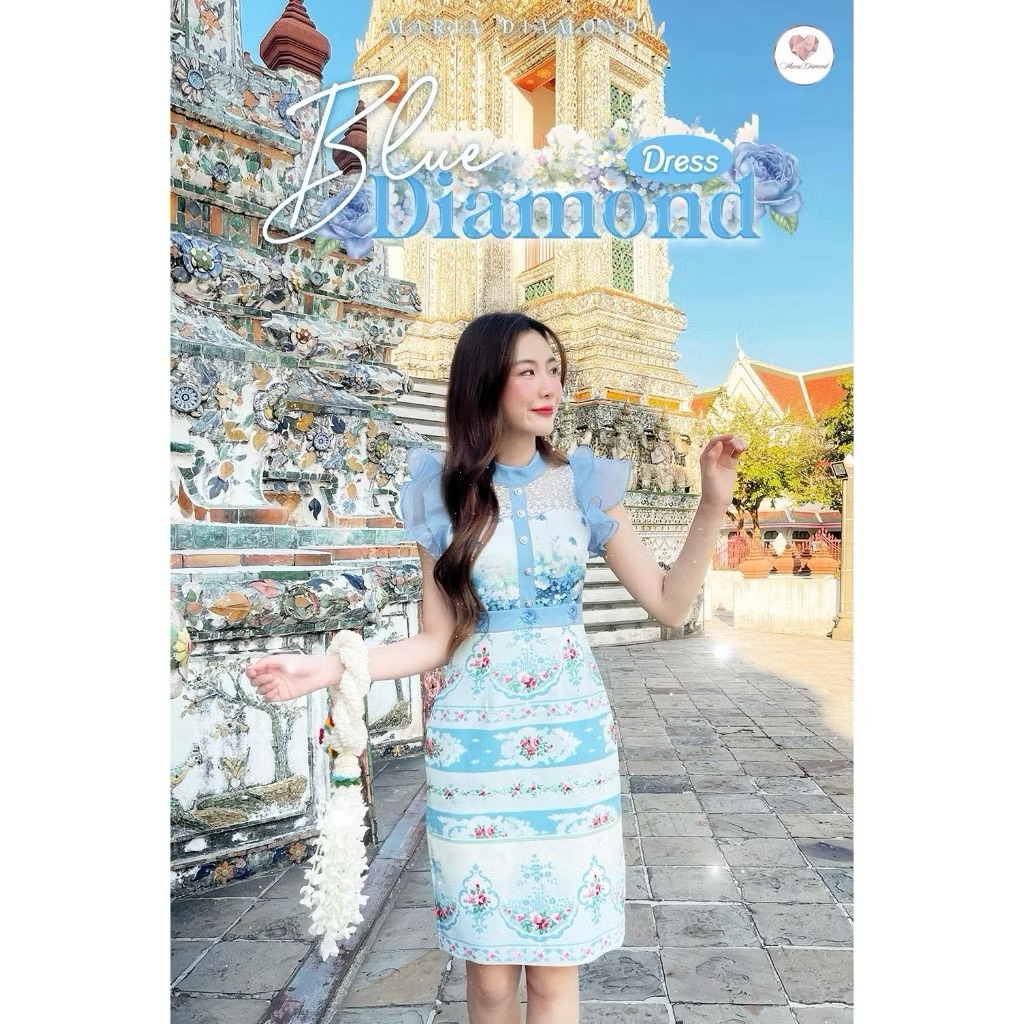 งานชุดไทย Maria Dimond Size L (ขนาด M)