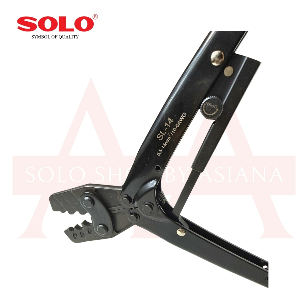 Solo No.SL คีมย้ำหัวสายไฟ คีมย้ำหางปลาโซโล 8"/14" sq.mm รูปที่ 4