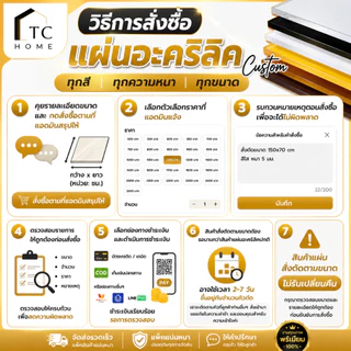 แผ่นอะคริลิค "สั่งตัดตามขนาด"ราคาถูก คุณภาพดี เกรดพรีเมียม เลือกสี-ความหนาได้(แจ้งรายละเอียดทางแชท)