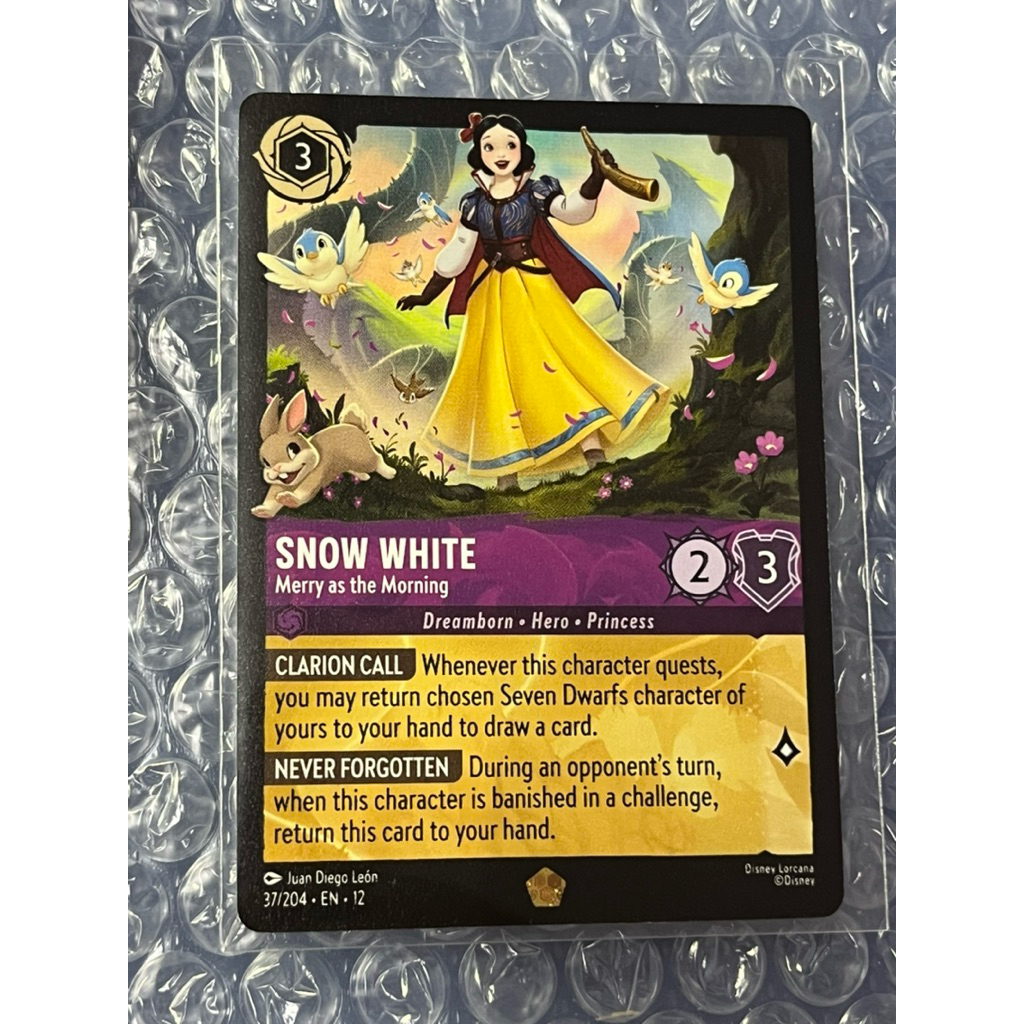 Disney Lorcana Snow White new Legendary eng Box12-none foil