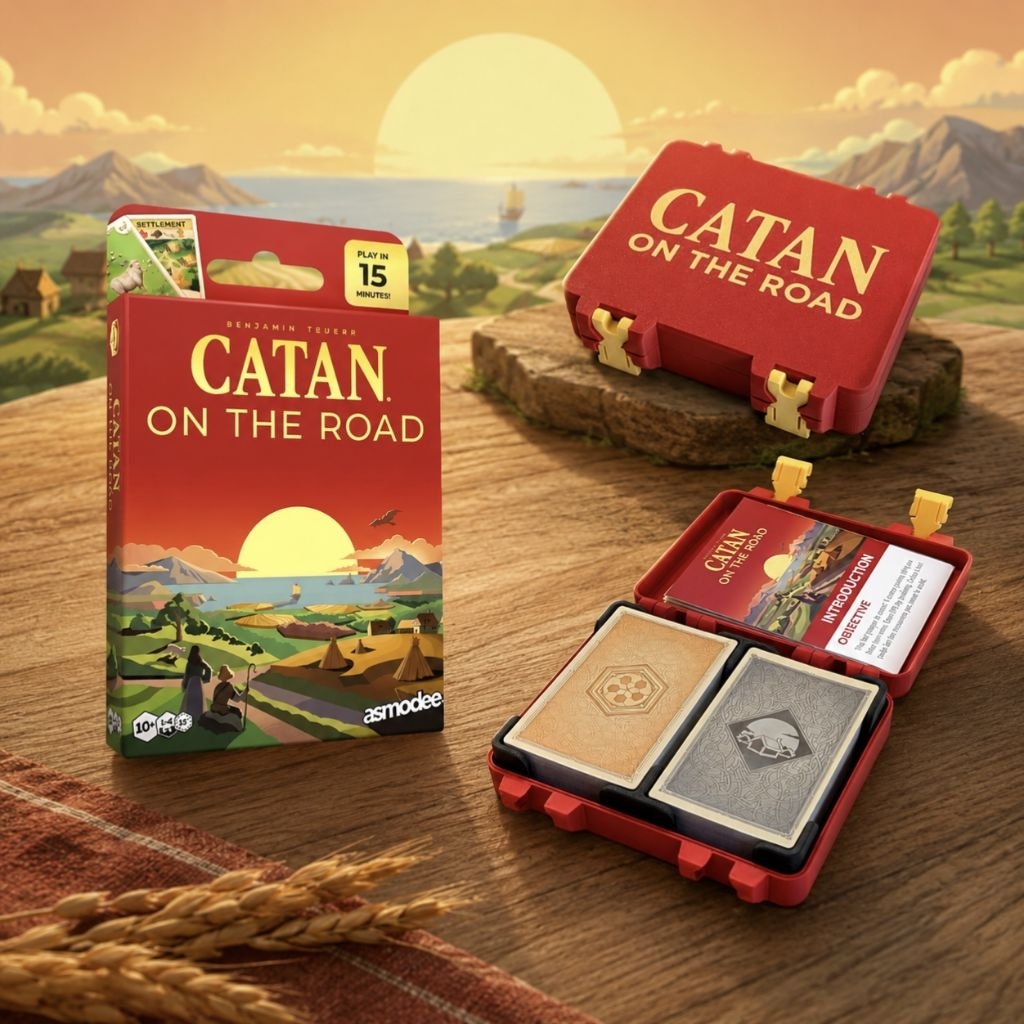 ​🧭 [3D Print] กล่องใส่การ์ด Catan On The Road - วัสดุ PETG ทนทาน ใส่ซองการ์ดได้ (ไม่รวมตัวเกม)
