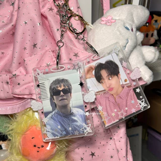 Angel Star Photocard Holder เฟรมการ์ด ปีกนางฟ้า ลายดาวสุดคิวท์ ใส่โฟโต้การ์ดได้ 2 ใบ
