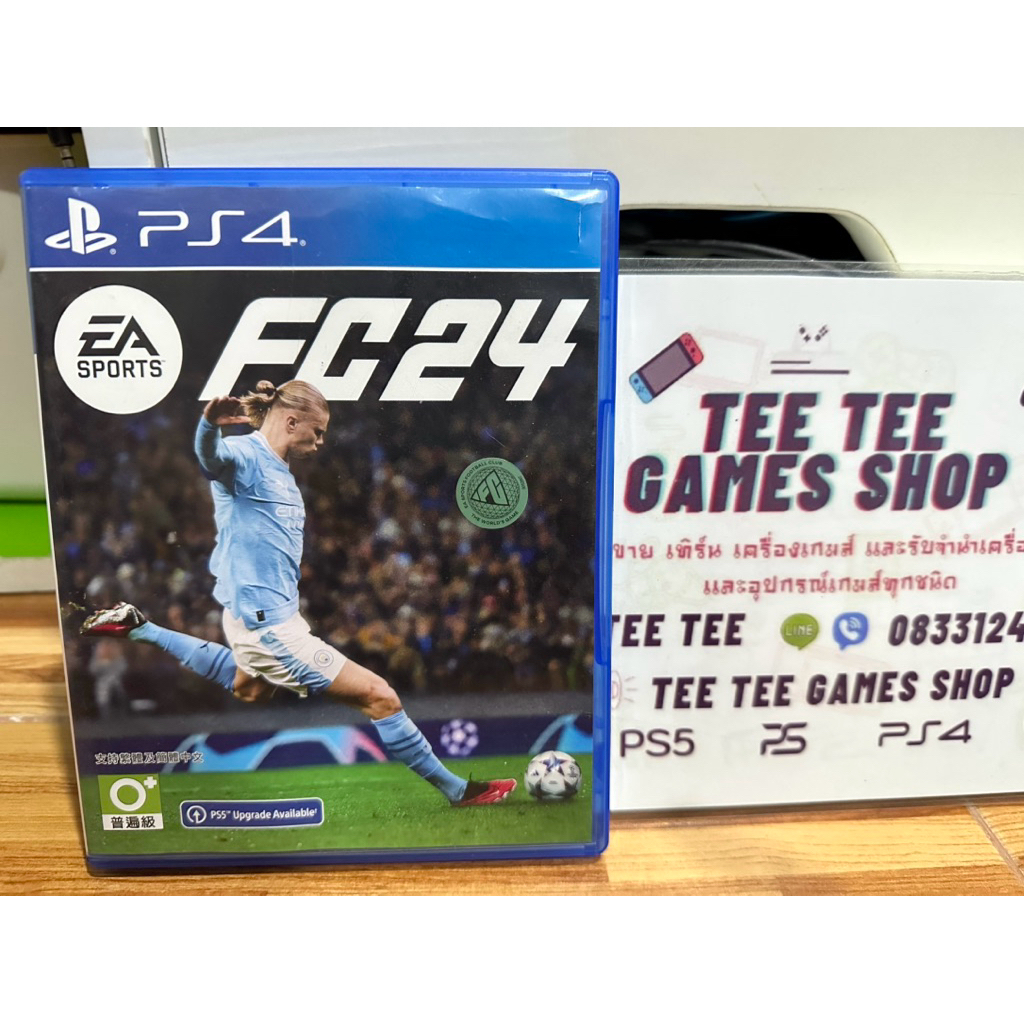 EA Sports FC 24 PlayStation 4 แผ่นมือสอง ภาษาอังกฤษโซน3 แผ่นสวยใช้งานปกติ แผ่นใช้เล่นกับเครื่องps5ได