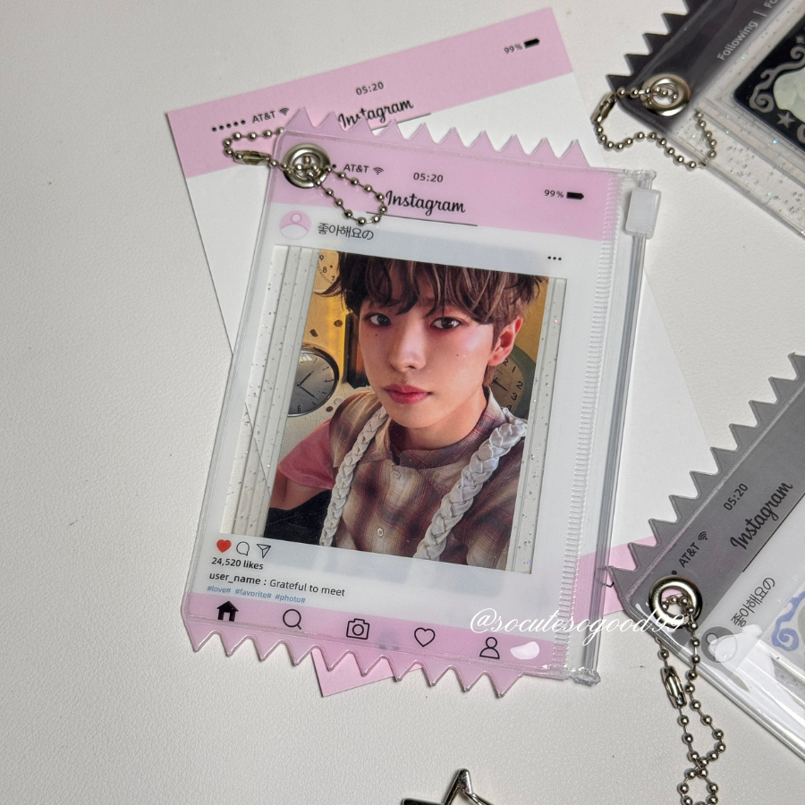 Social Feed Photocard Pouch Set ซองใส่โฟโต้การ์ด พร้อมสลีฟการ์ด สายคิวท์พกเมนได้ทุกวัน 💖