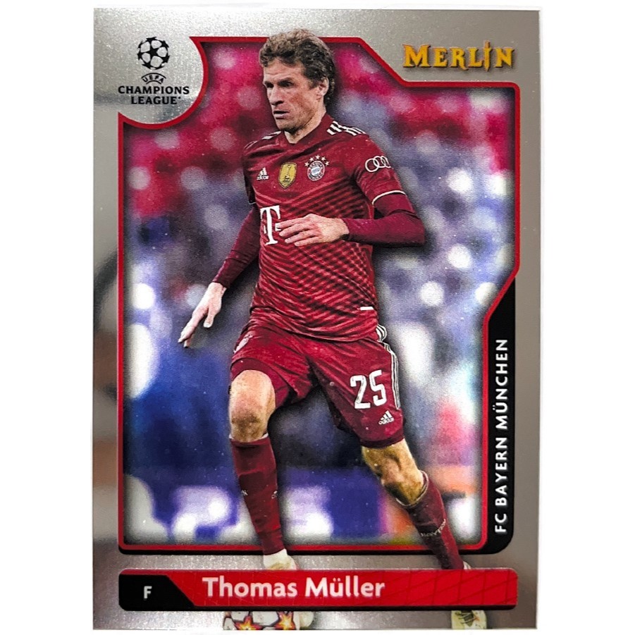 การ์ดฟุตบอลรวมทีมบาเยินมิวนิค FC Bayern Munich จากกล่อง Topps Merlin UCL 2021-22 ของแท้100%