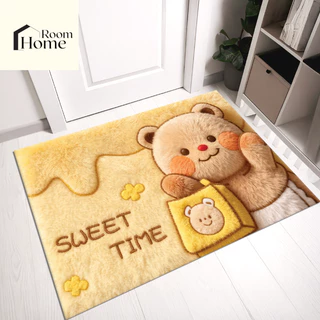 พรม3Dห้องครัว ลายการ์ตูน สัตว์น่ารัก (ไร้ขอบ) ขนาด 40X60 cm