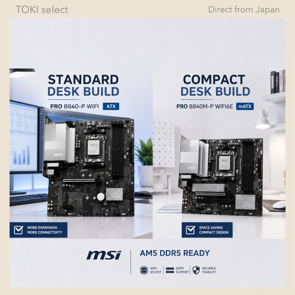 MSI PRO B840 Series AM5 DDR5 Motherboard ATX mATX WiFi Practical Office PC Build