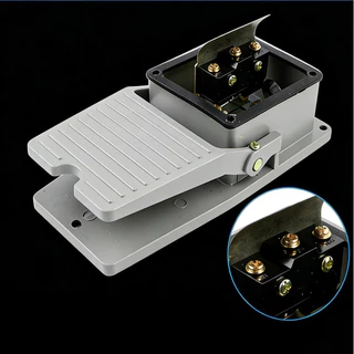 LT-3 สวิตช์เท้าเหยียบ กันลื่น อลูมิเนียมเชลล์ FOOT SWITCH กดติด ปล่อยดับ AC380V/220V 15A จัดส่งจากกรุงเทพ