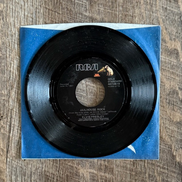 แผ่นเสียง Elvis Presley - Jailhouse Rock vinyl lp 7”(VG+)