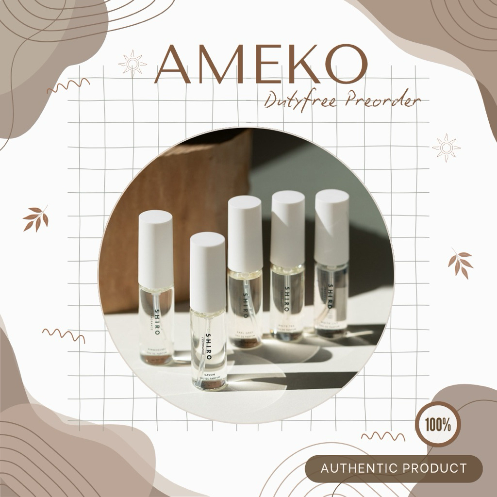 SHIRO : น้ำหอม Shiro Fragrance Series - Eau de Parfum 40ml, 10ml vat