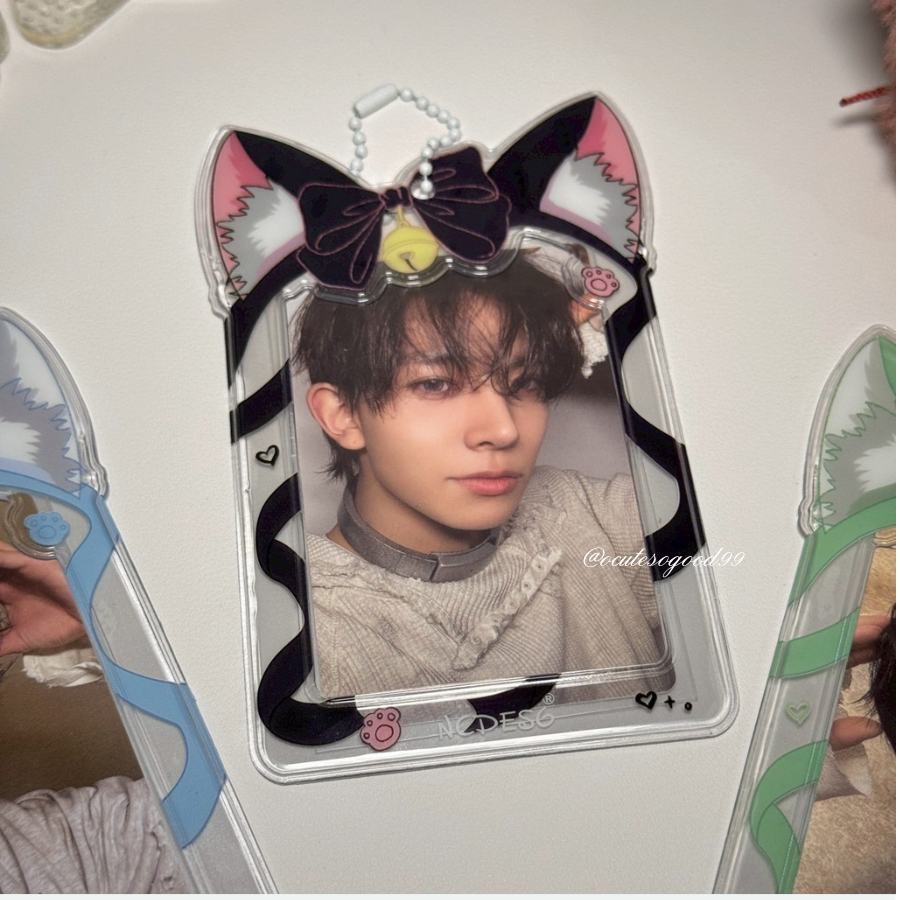 Cute Cat Ear PhotoCard Holder เฟรมการ์ด หูแมวเหมียว Photocard K-Pop สุดคิ้วท์!