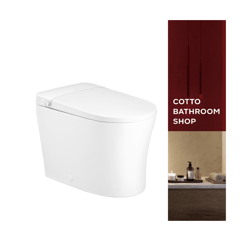 COTTO C109237 Klirr Smart Ultra Integrated toilet (S-trap) สุขภัณฑ์อัตโนมัติ (ท่อลงพื้น)
